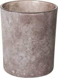 WAXINELICHTHOUDER BRUIN/ANTRACIET ()